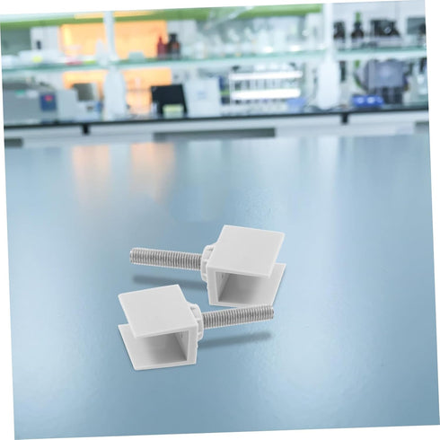 4pcs Luxshiny Heavy Duty Side Table Mounting Clamps Sturdy Under Support Bolt Connectors for Office Furniture Easy