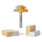 Professional 45 Degree Lock Miter Router Bit - Carbide Tipped, 1/4" Shank,