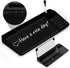 Desktop Glass Whiteboard with Ruler Marker, Calculator (12 Digit LCD Display), Tilted Keyboard Stand, Black