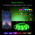 KIKO 6.56ft, 2m 60 5050 Battery Powered Led Strip Lights USB/Battery Operated LED RGB LED Lights Birthday Christmas