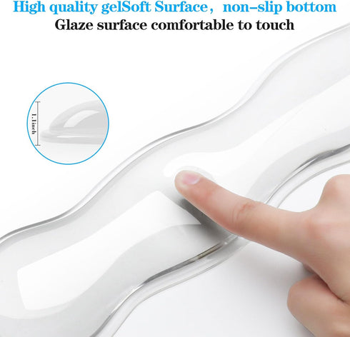 ABRONDA Set Gel Wrist Rest for Keyboard and Mouse, Wrist Rest for Keyboard, Mouse Wrist Support, Pain Relief, Cool