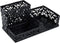 EasyPAG Desk Organizer with 3 Compartments for Pencil, Sticky Note Holder, Office Accessories (Black)
