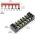 YXQ 600V 15A 6 Positions Double Row Screw Terminal Barrier Strip Block and 15A 6 Positions Jumper Strip