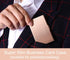 Slim Business Card Holder, Pocket Metal Case for Men & Women, Professional Stainless Steel Business Card Holders, Rose