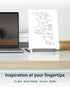 Yagee Desktop Whiteboard with Storage, Dry Erase Board with Phone & Tablet Stand, to-do list Memo, Double-sided Writing Board for Office and School Supplies, 9.5''×6.7'', Marker&Duster Included by YaGee