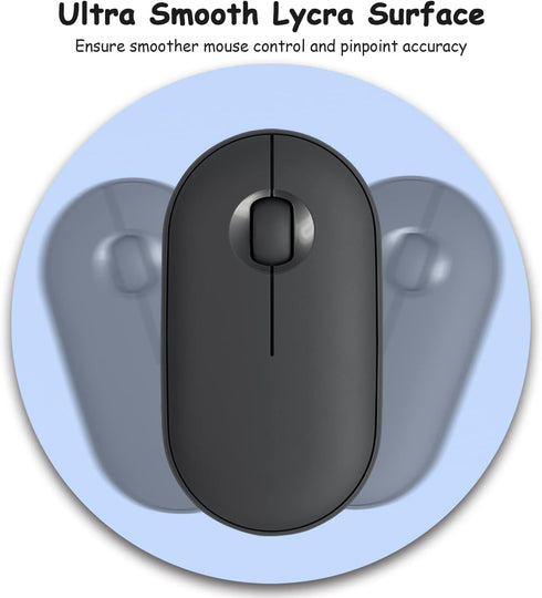 Dapesuom 6 6 Inch Small Mouse Pad, x Thick Rubber Premium-Textured Non-Slip Portable & Washable Round Mini Mouse Mat