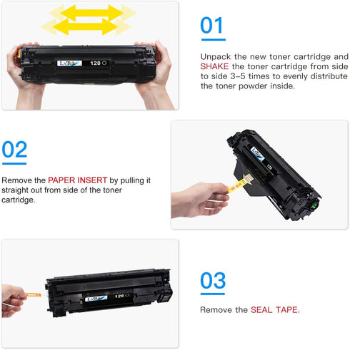 LxTek Compatible Toner Cartridge Replacement for Canon 128 CRG128, 2 Black for ImageCLASS D530 D550 Series
