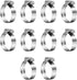 Hose Clamps, 304 Stainless Steel, 10 pcs Pack, SAE 28 Worm Gear Clamps, 1-5/16 Inch-2-1/4 Inch (33-57mm)