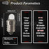 Ruiandsion 4pcs E10 LED Bulbs 3V 6000K White for Torchlight Flashlight, Negative Earth
