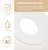4pcs Set Uonlytech Plastic Horseshoe Lamp Shades Floor Lamp Shade White Replacement Bowl for Table