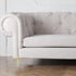 4pcs 15cm NUOBESTY Metal Furniture Legs for Cabinet and Sofa, Screw-in Gold Cabinet Feet Replacement, Titanium Finish