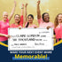 Giant Dry Erase Check - 16" x 32", Reusable Big Oversized Blank Check for Fundraisers & Charity Events