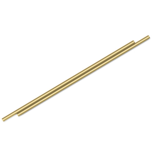 2 PCS 14 Inches 1/4 Brass Solid Round Rod, 1/4 Inch Diameter, 14 Inches Length