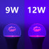 FAGUANGAO LED Black Light Bulb,9W(75Watt Equivalent) A19 UV Blacklight Bulb,120V,UVA Level 390-400nm,E26 Medium Base,Glow in The Dark for Blacklight Party,Fluorescent Poster,Neon Glow,4 Pack by FAGUANGAO