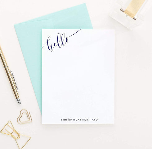 Set, Calligraphy Personalized Stationery Personalized Note cards, Stationery for women, Stationary for women, Your