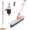 SZLFKJ Grout Cleaning Brush with Adjustable Long Handle, V-Shaped Grout Scrub Brush for
