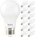 Sunco Lighting 12 LED A19 Light Lamp Bulbs, 9W Equivalent 60W, 3000K White for Indoor Use