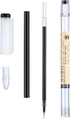 Chinco 12 Pieces Black Gel Ink Pen, 0.35 mm Extra Fine Japanese Stationery for Office School Supply