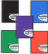 Top Flight Standards 5-Subject Wirebound Notebook, 180 Sheets, 3-Hole Punched, Wide Rule, 10.5 x 8 Inches