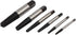 uxcell 1/8"-1" Screw Extractor Set, Broken Bolt Stud Pipe Remover Tool Kit, 6 in 1