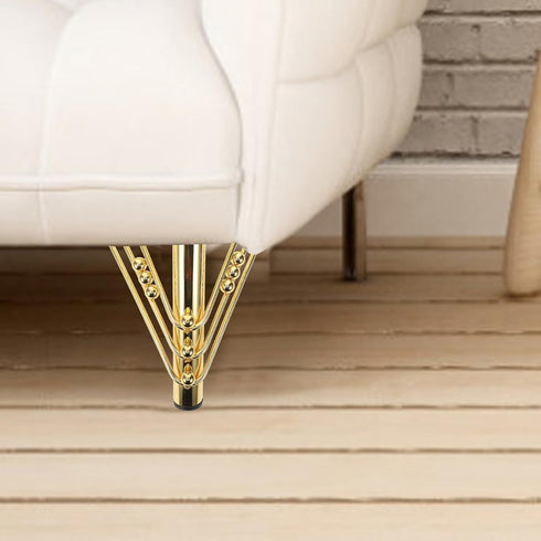 15cm Toddmomy Metal Furniture Legs Replacement Sofa Support Cabinet Feet Gold Tone Metal Furniture Legs for Coffee