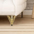 15cm Toddmomy Metal Furniture Legs Replacement Sofa Support Cabinet Feet Gold Tone Metal Furniture Legs for Coffee