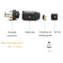 5Pcs M12 4 Pin Female Connector, Field Assembly Wireable Adapter 12mm IP67 Waterproof Straight Sensor A Code Unshielded