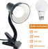 Xtricity Clip on Desk Lamp, 360° Flexible Gooseneck with 6W A19 Bulb, 10.25” Height Black Finish Reading Light (2 Pack)