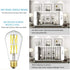 Leools Dimmable Edison LED Bulb, 10W Equivalent to 100W, Antique Style ST64, 4000K Neutral White, 1200LM, 4 Pack