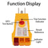 BTFO GFCI Outlet Tester, Standard US Receptacle Circuit Analyzer with Ground Fault Detection Auto Voltage Polarity