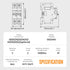 Miniature Circuit Breaker 120/240VAC 16A Double Pole, DIN Rail Mount, Thermal Magnetic AC Disconnect Switch