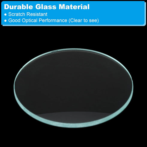 PATIKIL 12" (300mm) Focal Length Flat Convex Lens, 3 Pack 50mm Diameter Glass for Physics Experiment