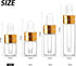 50 Pack 1ml Clear Glass Dropper Bottles, Mini Sample Bottles with 2 Pcs Plastic Droppers for Essential Oils