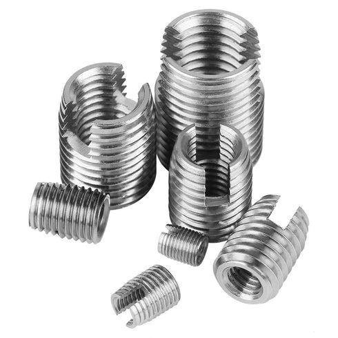 50Pcs Quick Thread Insert with Storage Case, M3 Self Tapping Thread Insert, Stainless Steel Repair Tool