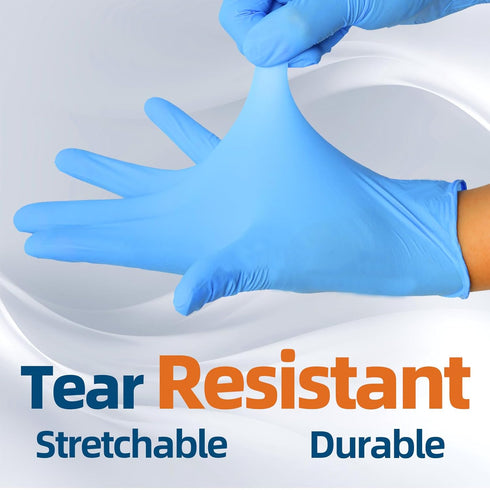Nitrile Exam Gloves, 3.5-Mil Blue Disposable Latex-Free, Extra Soft Medical Gloves, Small Case of 1000