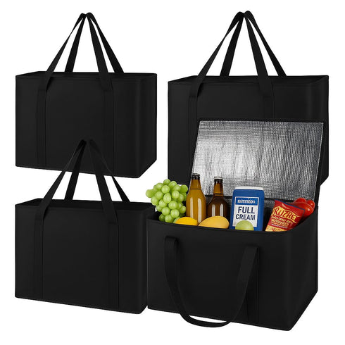 musbus 4-Pack insulated trunk organizer car cooler bag Food Insulated Grocery shopping
