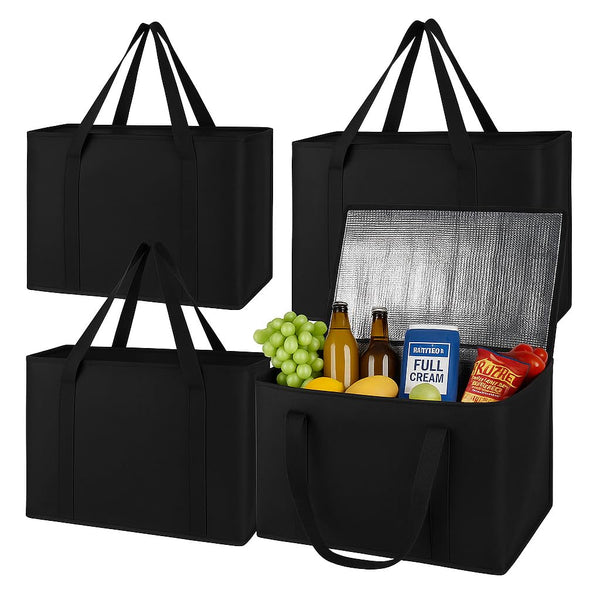 musbus 4-Pack insulated trunk organizer car cooler bag Food Insulated Grocery shopping