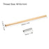 MECCANIXITY 9.8" 2 Set Threaded Extension Rod, Lamp Pipe with Connector Light Fixture for Pendant Light Island Lighting
