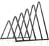 STOBOK Black Organizer Book Shelf, Decor and Mails Magazine Files Organizing Rack for Documents