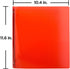 JAM PAPER Plastic 0.75 Inch Red 3 Ring Binder - Sold Individually