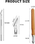 2Pack Marking Knife for Woodworkers, High Carbon Steel Blade Precision Scribe, Double & Single Bevel Scoring Knife