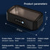 zoomto Cleaner,49KHz Cleaner,3 Timer,22oz(650ML),304 Ultrasonic Jewelry Ultrasonic Jewelry,Glasses,Rings,Watch Bands