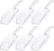 Ice Scoop Candy Buffet Containers, Hmxpls Clear Plastic Scoopers for Popcorn Cookie Candy Buckets (6 Pack)
