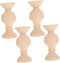 Kisangel Solid Wood Small Baluster Set for Coffee Table Decor 4pcs Round