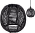 BENECREAT Small Boho Shades Replacement, Black Paper Cord Lampshade Woven Pendant Light