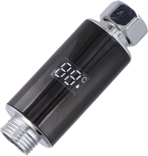 Shophubio LED Shower Head with Temperature Display, Real-Time LED Screen, Hydroelectric Powered No Batteries, Safe Baby