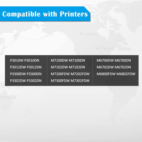 TL-410X Compatible Toner Cartridge High Capacity 6000 Pages for P3010DW P3012DW P3300DW P3302DW M6702DW M7100DW M7102DW