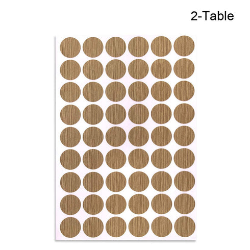 uxcell Self Adhesive Screw Hole Covers Stickers - Textured Plastic for Wood Furniture Cabinet Shelve Plate 21mm Dia