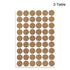 uxcell Self Adhesive Screw Hole Covers Stickers - Textured Plastic for Wood Furniture Cabinet Shelve Plate 21mm Dia