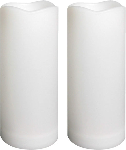 Waterproof Outdoor Flameless Pillar Candles with Timer, Battery Operated LED Candle Set for Home D cor